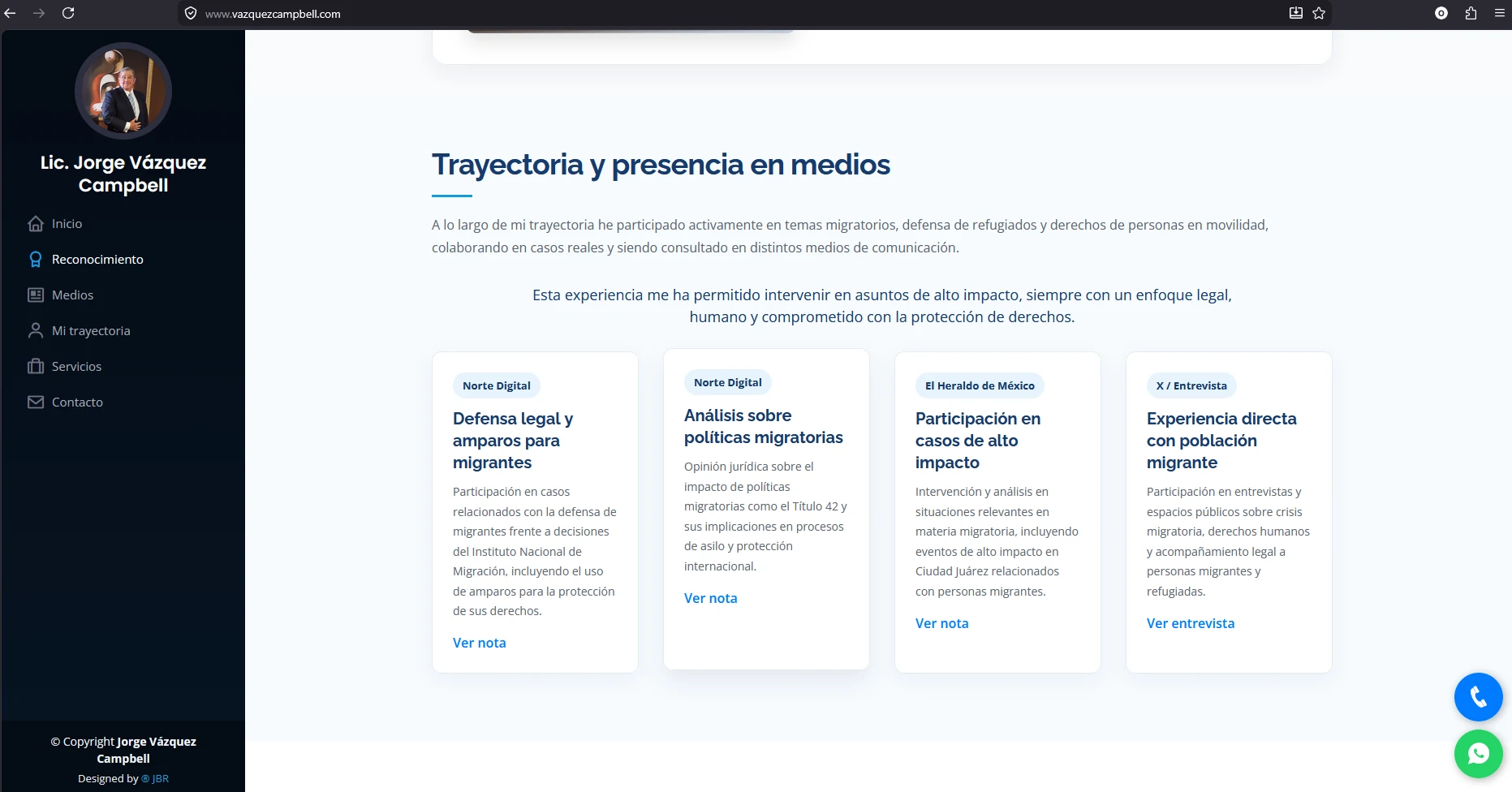 Vista del proyecto V&aacute;zquez Campbell